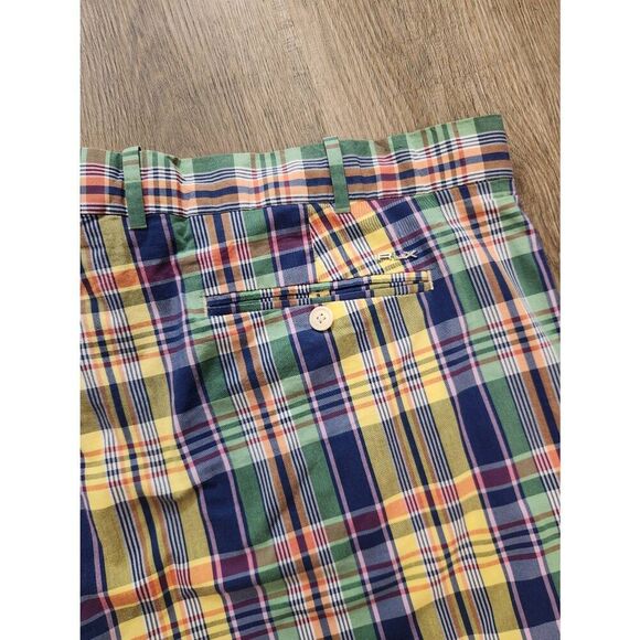 RLX Ralph Lauren PERFORMANCE Shorts Plaid Mens 40x8.5 multicolor - Picture 1 of 7